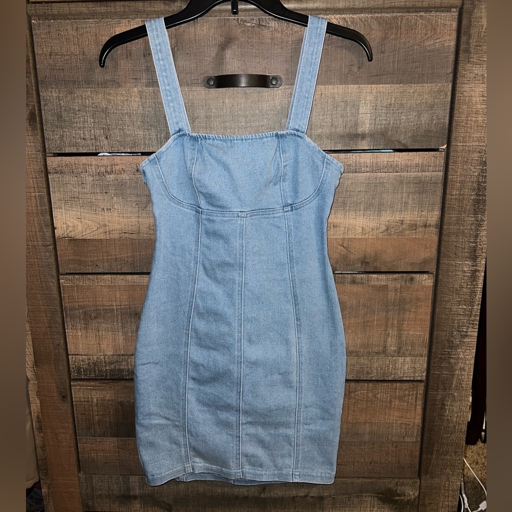 Fashion Nova Denim Bodycon Dress